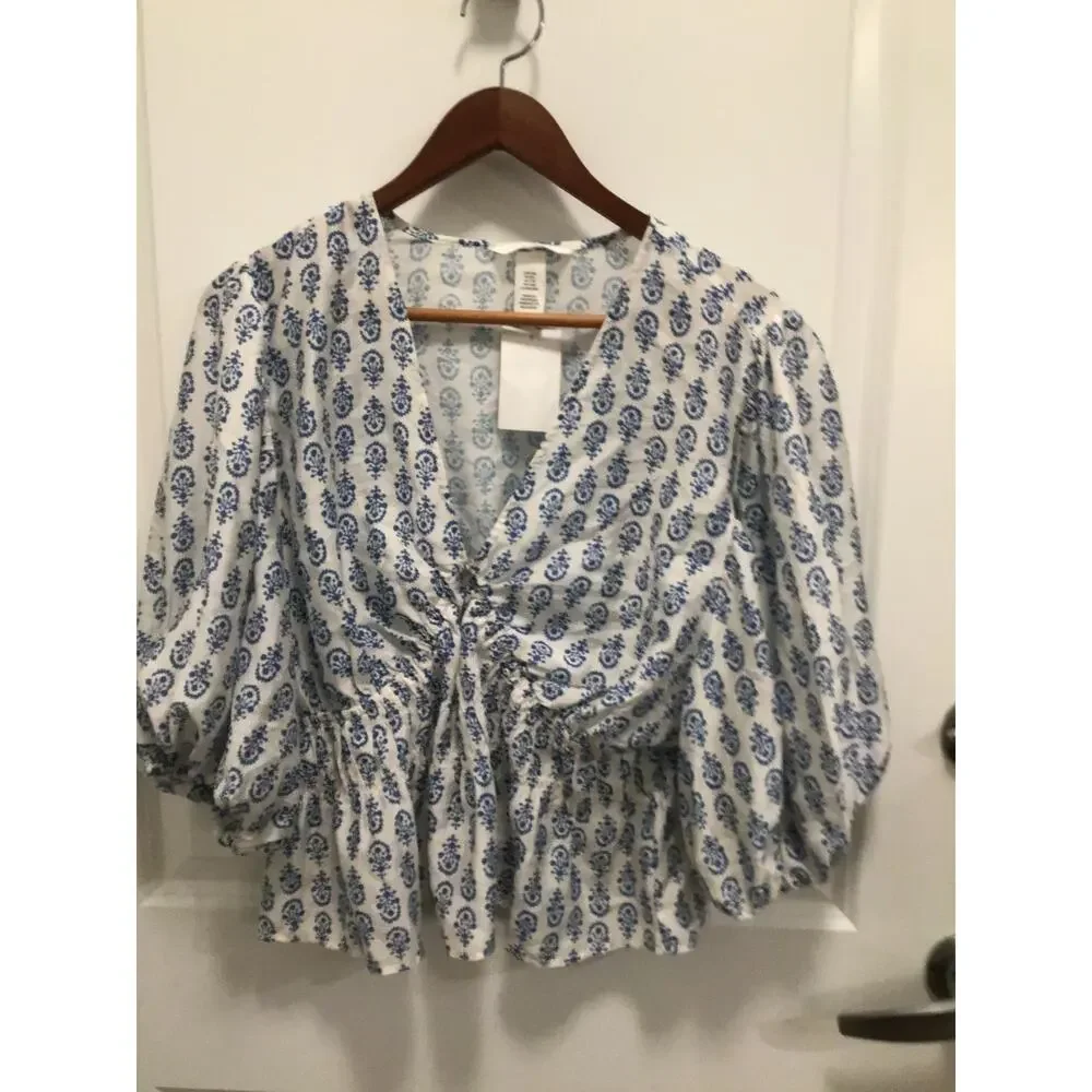 H & M white and floral pattern - Picture 13 of 13